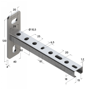 Консоль 28x18x1,0-200 Termoclip Консоль 28x18x1,0-200 Termoclip
